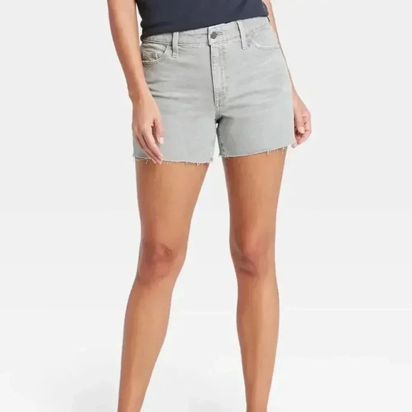 Women's Vintage Midi Shorts - Universal Thread - Dusty Olive - Picture 1 of 4